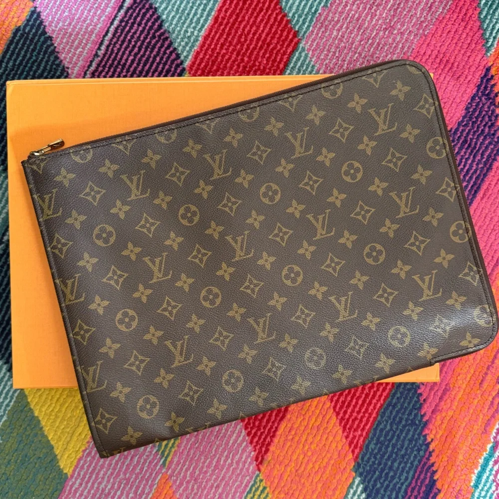Louis Vuitton Monogram Document Clutch
